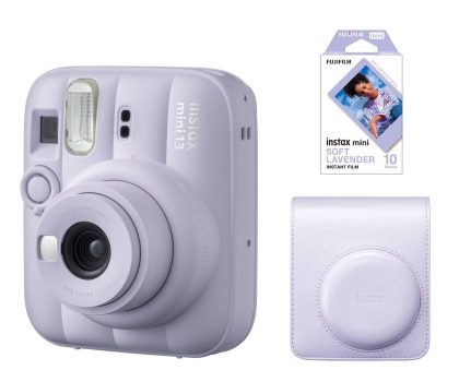 Aparat natychmiastowy Fujifilm Instax Mini 13 fioletowy (wkłady + pokrowiec)
